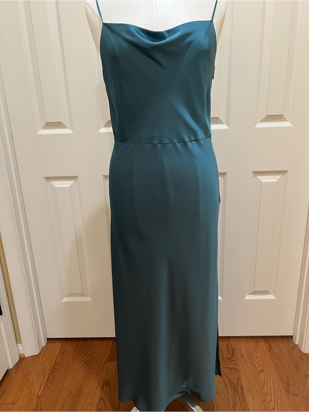 Vince Designer Silk Teal Slip Dress